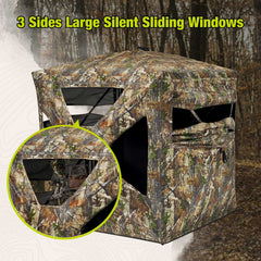 TIDEWE see-through blind offers 360° visibility for all-angle awareness.