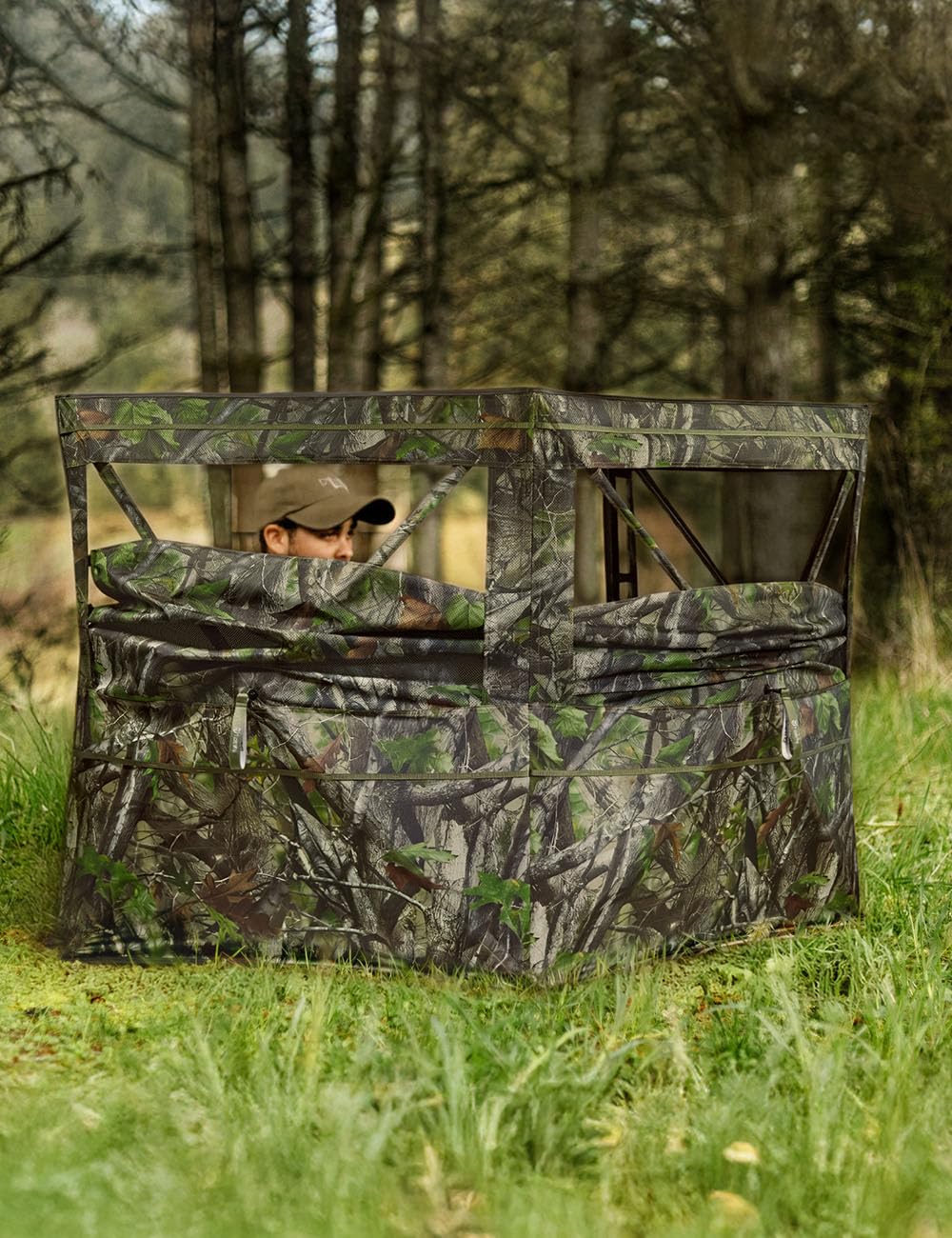 TIDEWE hunting blind folded compact with storage bag for easy carry