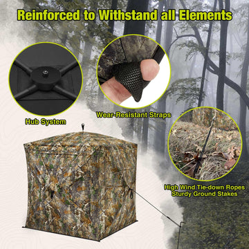 TIDEWE pop-up blind with carrying bag for easy transport.