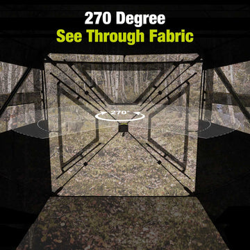 TIDEWE blind with windproof curtain enables adjustable light and privacy.