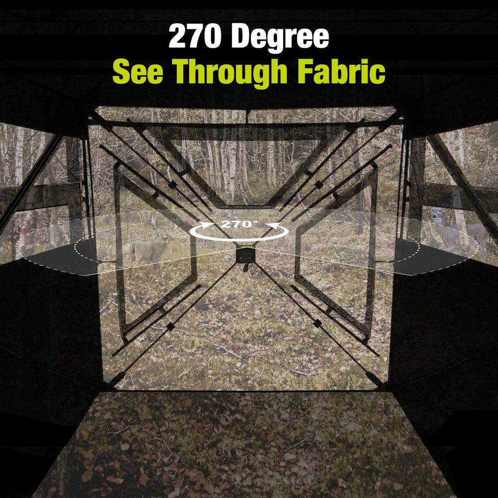 TIDEWE blind with windproof curtain enables adjustable light and privacy.