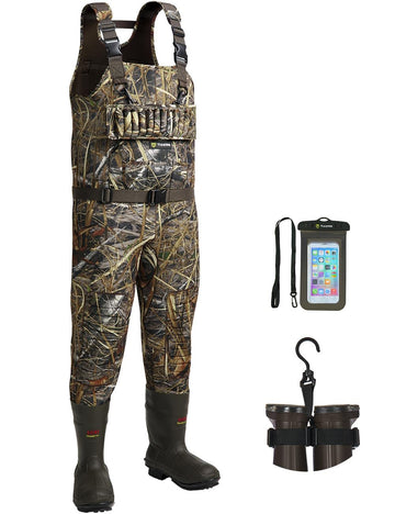 TIDEWE hunting wader bootfoot setup for quick gear access