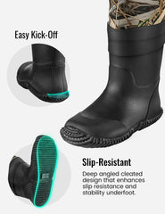 TIDEWE kids waders knee-pads provide extra protection on rugged, muddy banks.