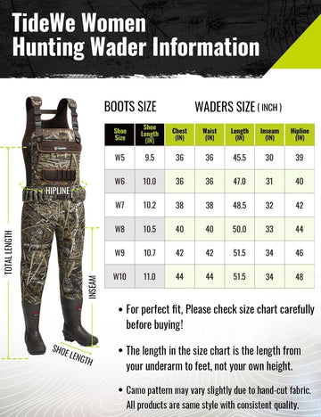 TIDEWE neoprene chest waders 3-5mm provide flexible insulation