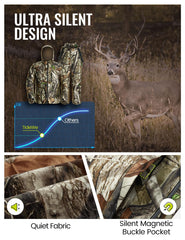 TIDEWE Next Camo G2 jacket magnetic buckles enable silent adjustments