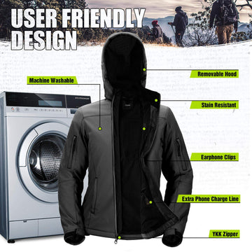 TIDEWE winter outdoor setup image showing versatility for hunting, hiking, snow sports