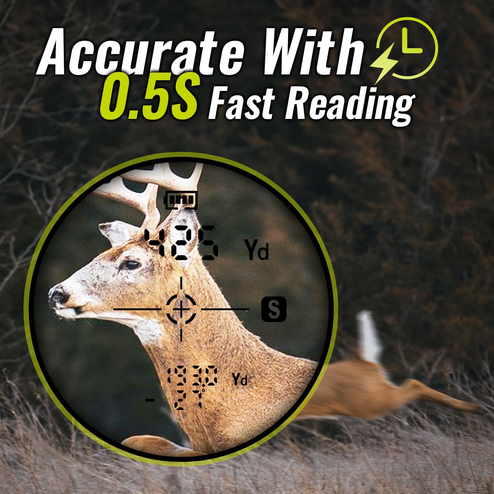 TIDEWE rangefinder 6x magnification delivers clearer target viewing in the field