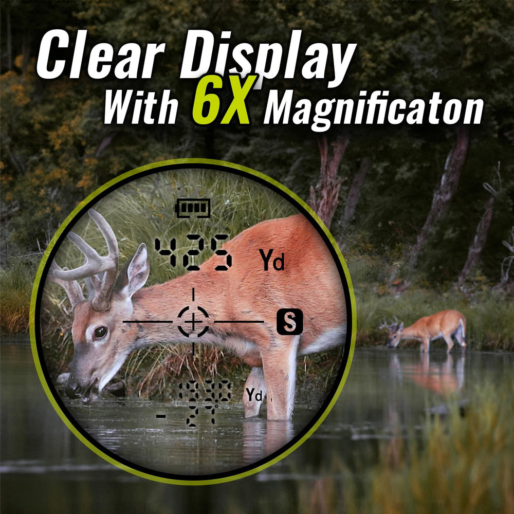 TIDEWE rangefinder LCD display remains legible in low light for accurate readings
