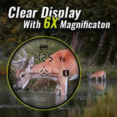 TIDEWE rangefinder LCD display remains legible in low light for accurate readings