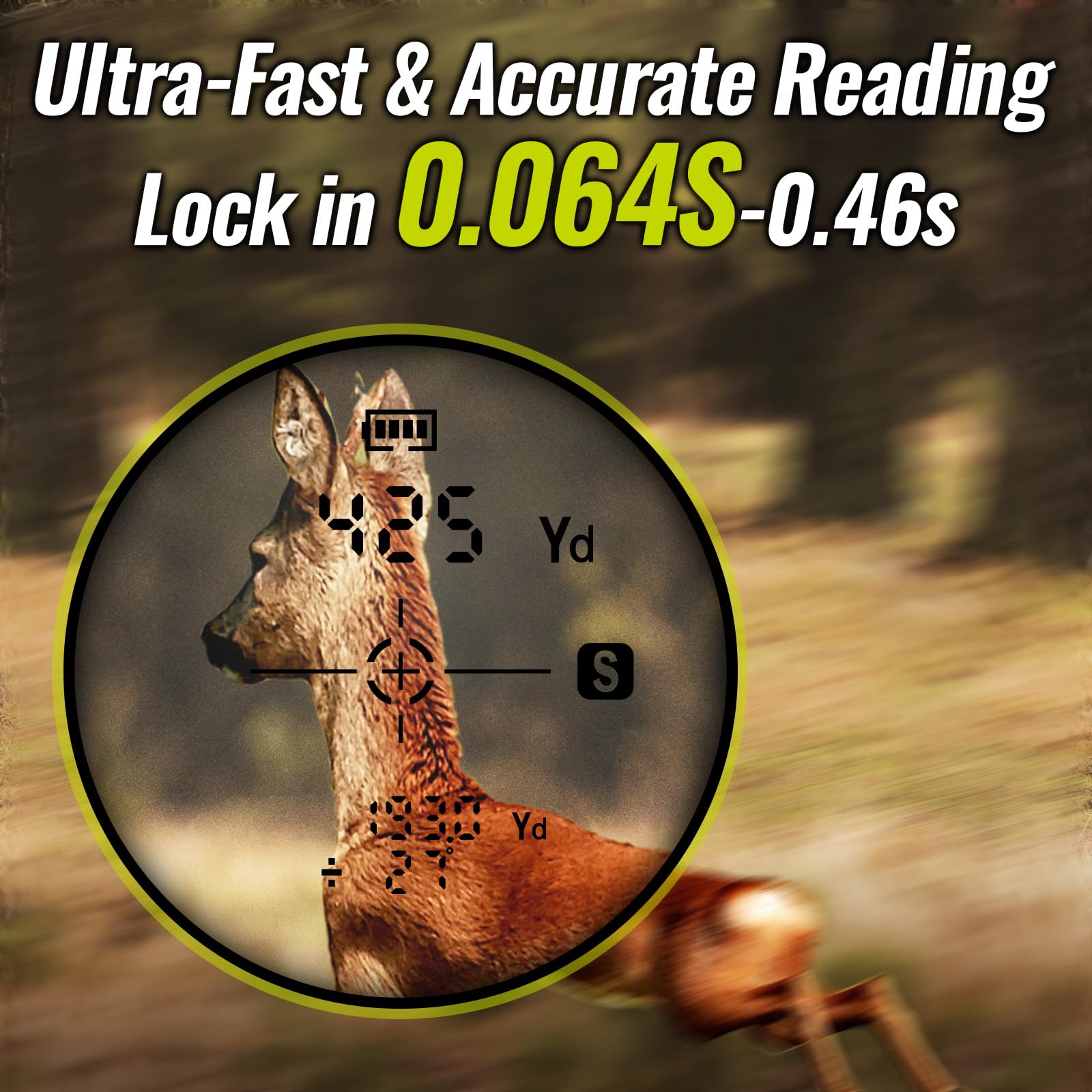 TIDEWE rangefinder mini LCD display provides clear readings in low light.