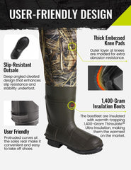 TIDEWE waterproof seam-sealed waders prevent leaks in wet conditions