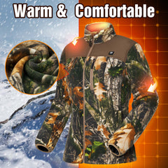 TIDEWE heated jacket's multiple zippered pockets for gear storage.