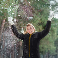 TIDEWE heated jacket fleece keeps you warm and comfortable in cold winds