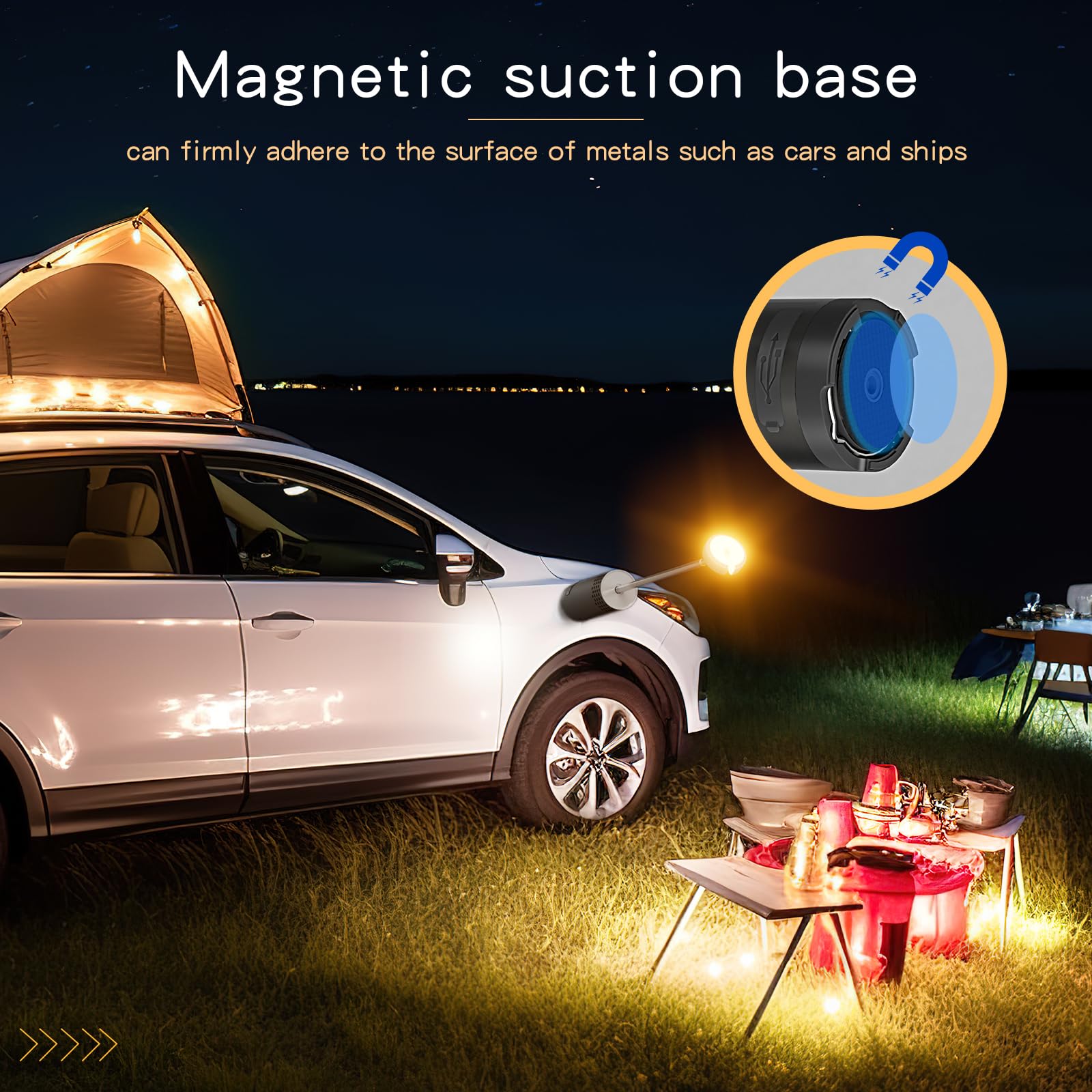 TIDNNS camping-lantern-stand-tripod-compatible with tripod-ready design supports stable lighting setups.