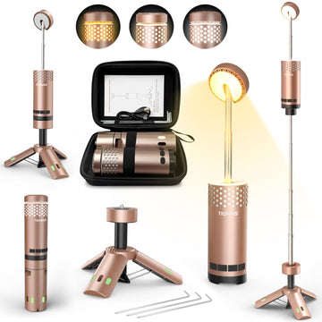 TIDNNS camping lights detachable light head with magnetic base for hands-free mounting