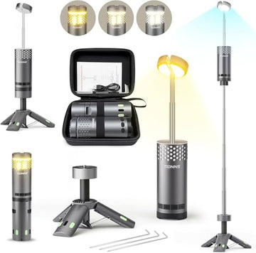 TIDNNS camping lights rechargeable lantern compact for backpacking brightness