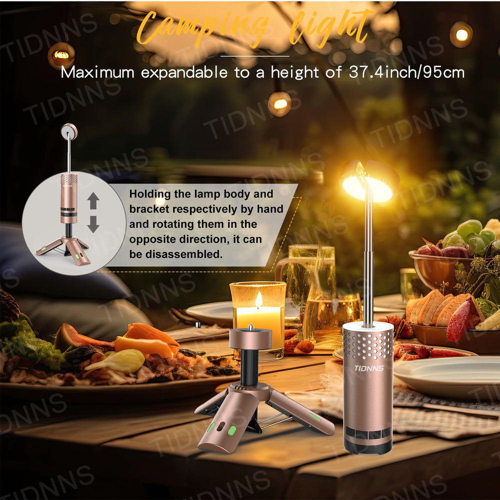 TIDNNS camping lights rotatable head 180 degrees for precise beam delivery