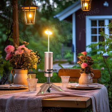 TIDNNS camping lights stand with one-quarter-inch nut compatibility for tripod use