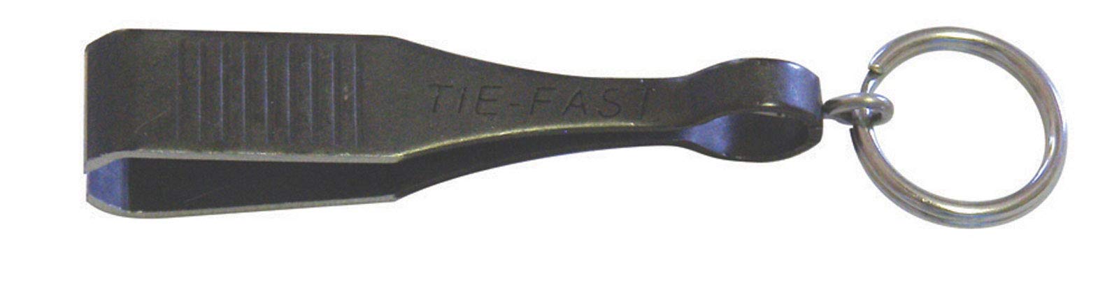 TIE-FAST Sierra Stream Trim-Fast Clippers Black, side view, recessed pin for easy maintenance.