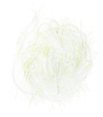 TIEMCO Hairline Dubbing UV Pearl 375 creating a luminous fly body in UV light.