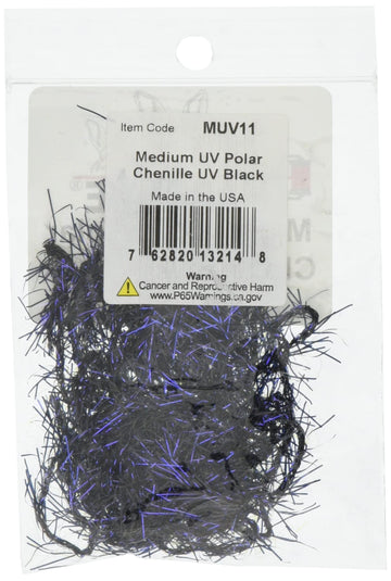Close-up of UV polar chenille bristles showing texture for body wrapping.