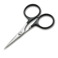 TIEMCO Fly Tying Scissors with clam blade for precise, durable fly tying.