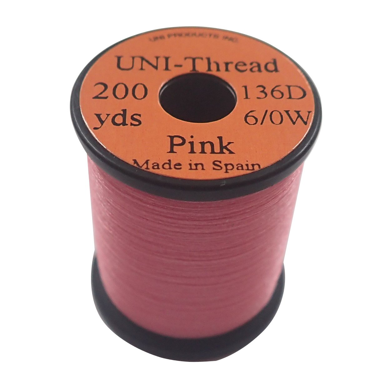 TIEMCO Uni Thread 6/0 pink spool for secure wraps on standard flies