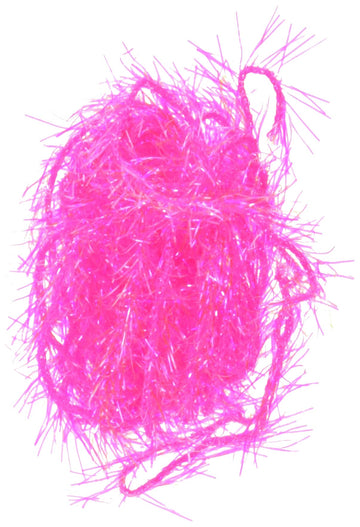TIEMCO Hairline Dubbing UV polar chenille in medium FL Fuchsia 131 glows in sunlight.