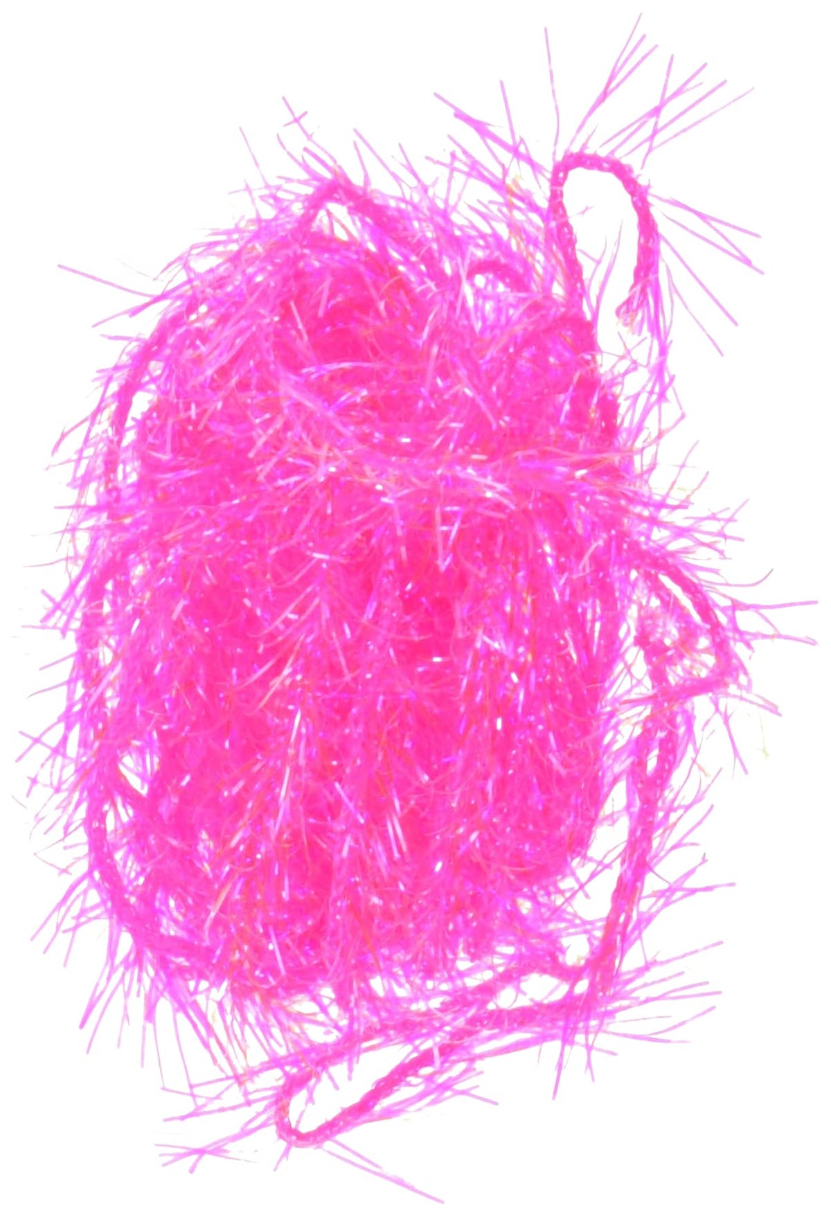 TIEMCO Hairline Dubbing UV polar chenille in medium FL Fuchsia 131 glows in sunlight.