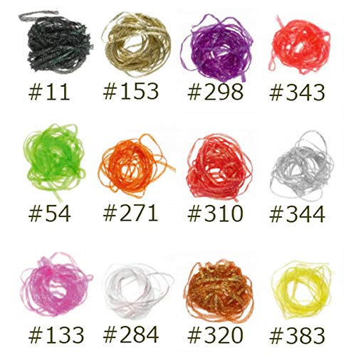 TIEMCO Hairline Flat Diamond Braid 298 Purple wrapped around a fly for a reflected body effect.