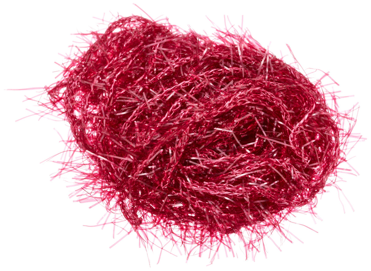 TIEMCO Hareline Polar Chenille Claret pack with five yards for fly tying.