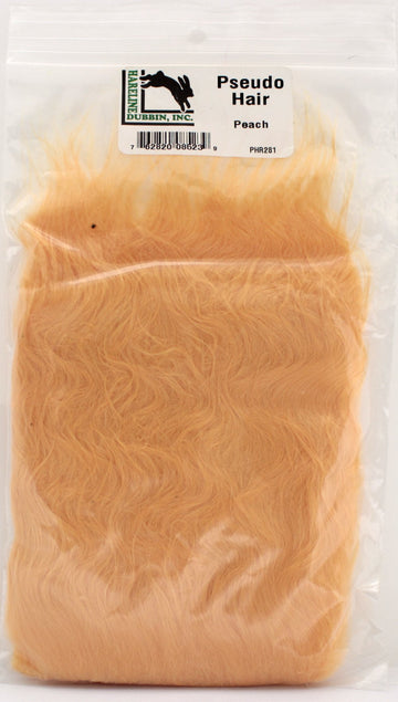 TIEMCO Hareline Pseudo Hair close-up shows fine synthetic fibers for tapered fly ties