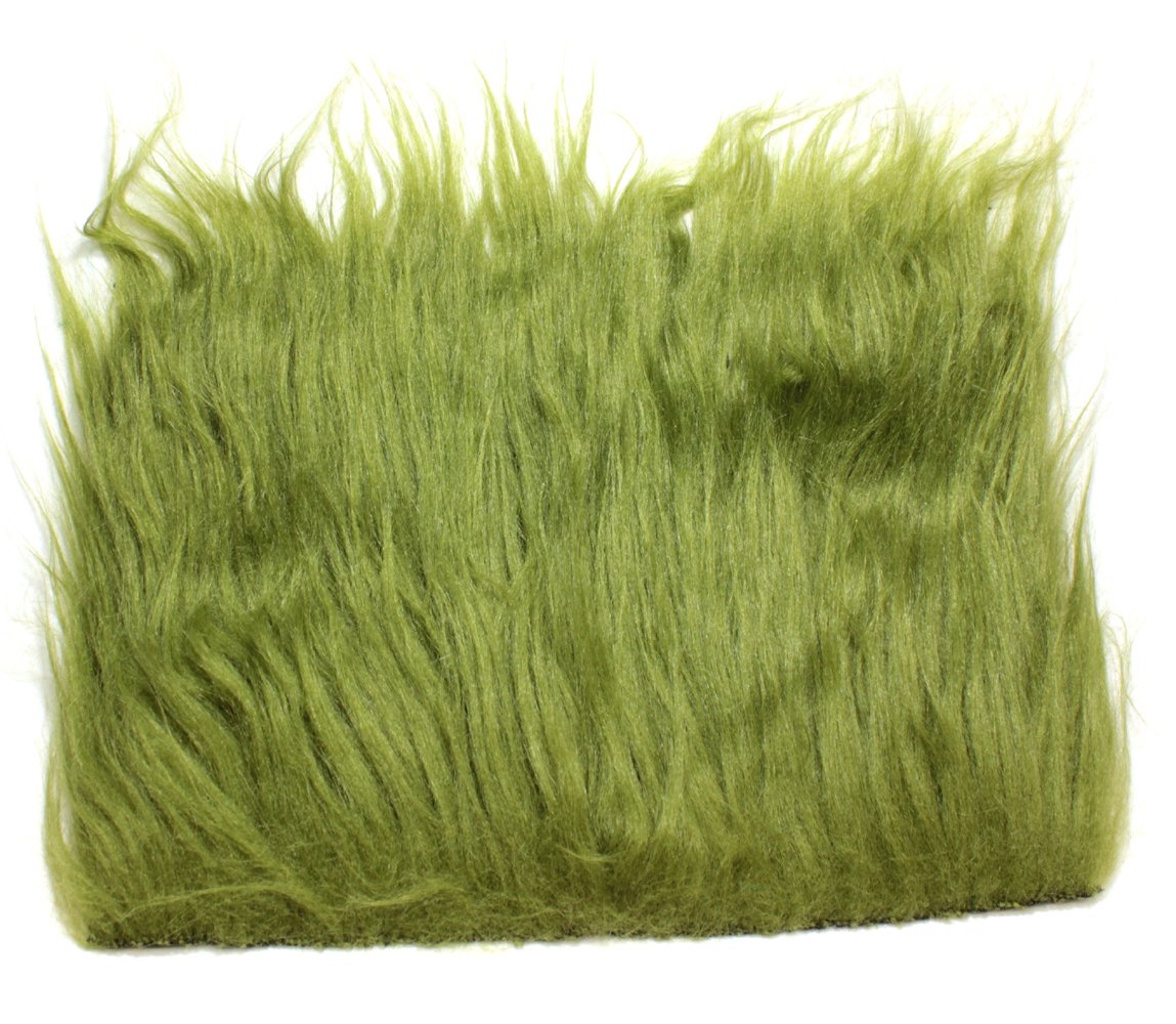 TIEMCO Hareline Pseudo Hair Olive fabric backing improves tying stability