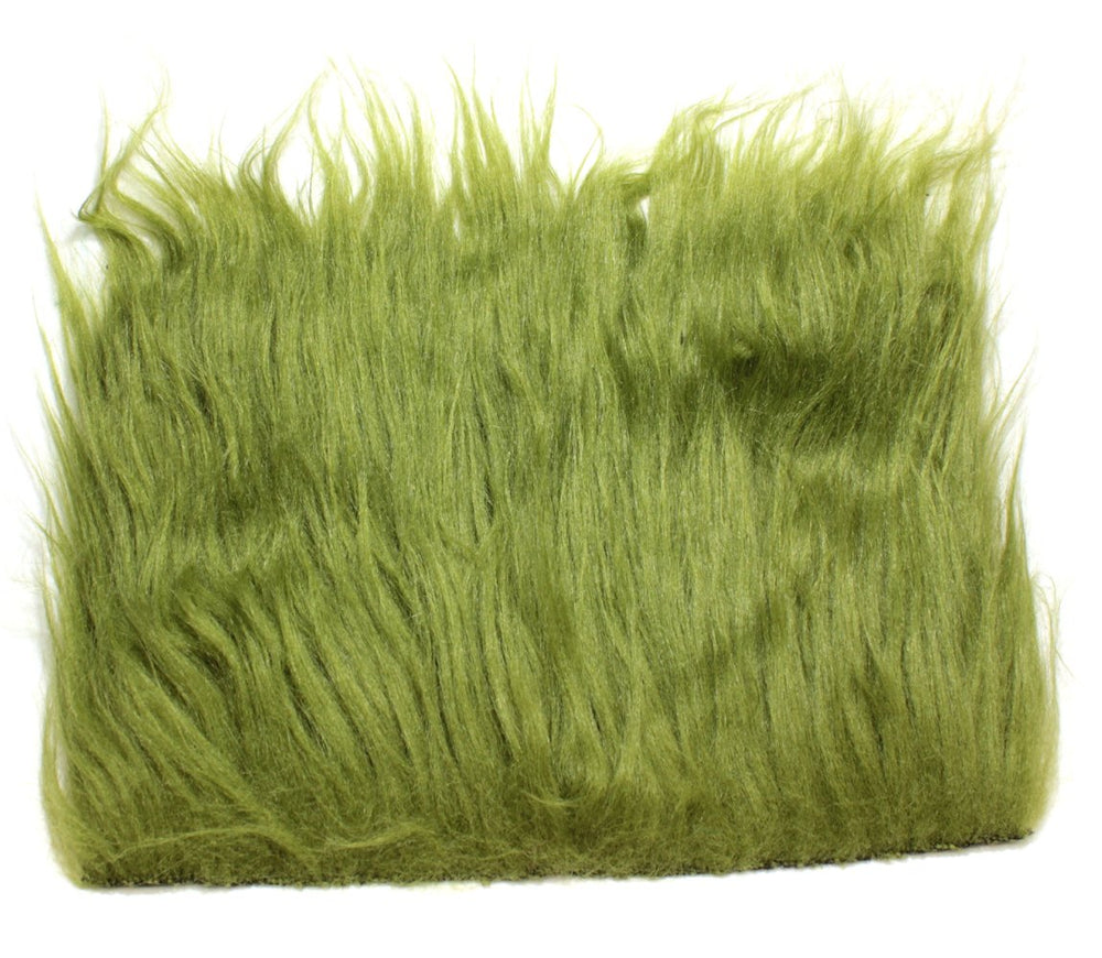 TIEMCO Hareline Pseudo Hair Olive fabric backing improves tying stability