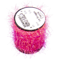 TIEMCO Semperfli Ice Straggle Chenille pink spool for hackle and body work.