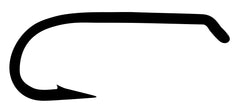 TIEMCO Q100 TMC9300 dry fly hook close-up showing durable bronze wire.