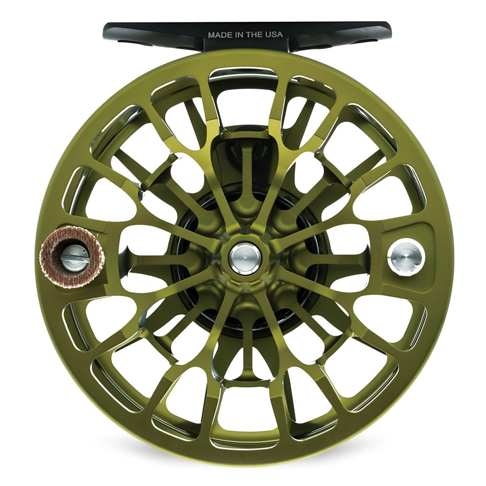 TIEMCO Ross Animus Matte Olive 4/5 Reel - side profile