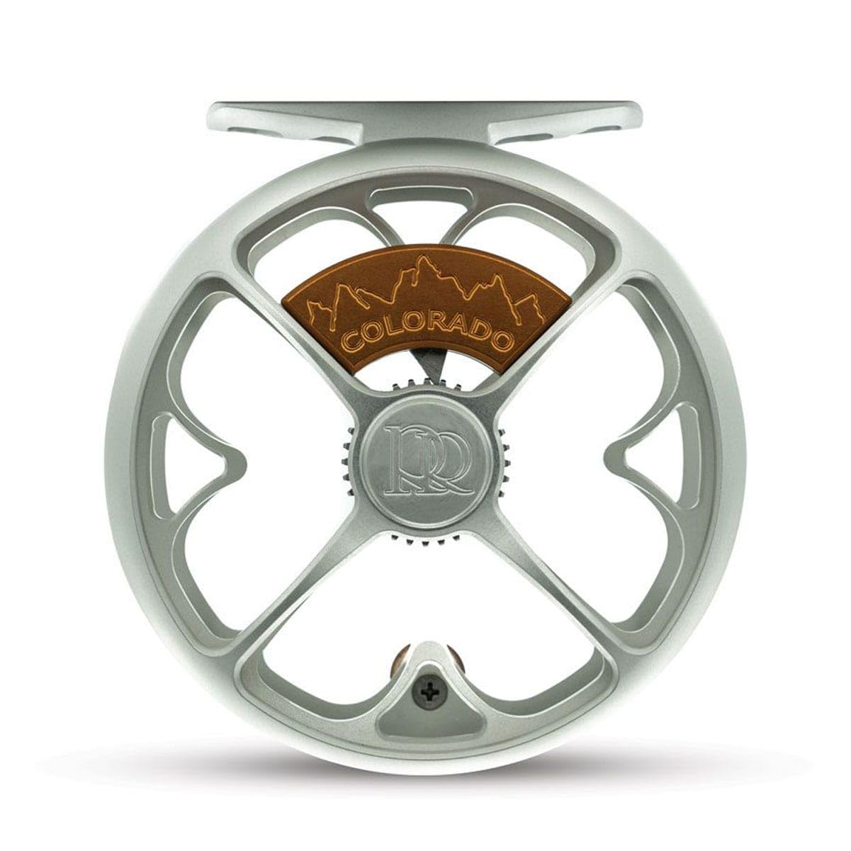 TIEMCO Ross Colorado Matte Platinum 4/5 Reel - front view