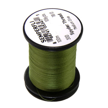 TIEMCO Spyder Thread Olive coil, semi-translucent for shade-matching on flies