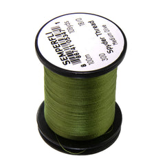 TIEMCO Spyder Thread Olive coil, semi-translucent for shade-matching on flies