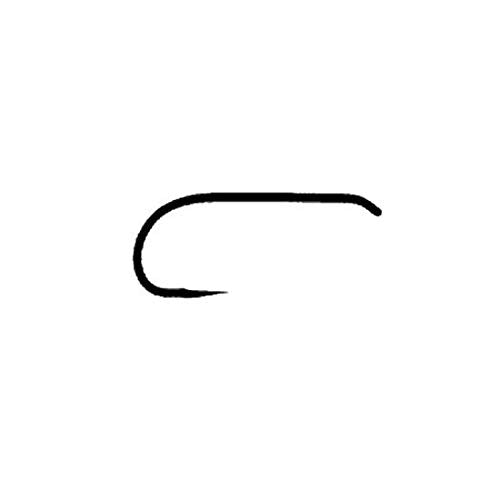 TIEMCO TMC 100Sp-Bl barbless hook in detailed view for easy unhooking and precise tying.