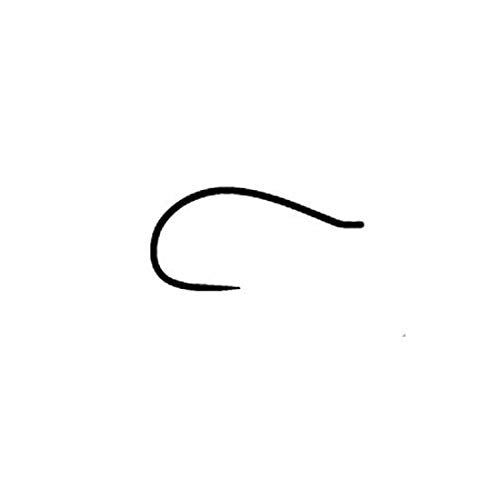TIEMCO TMC 206BL barbless black finish closeup for emergers and dries