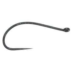 TIEMCO TMC 206BL curve-shank hook for lifelike caddis larva patterns