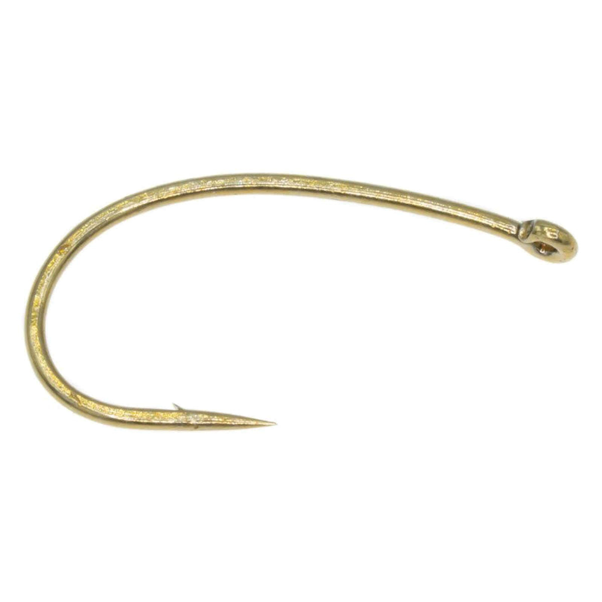 TIEMCO TMC2488 bronze fine-wire hook close-up for versatile small flies.