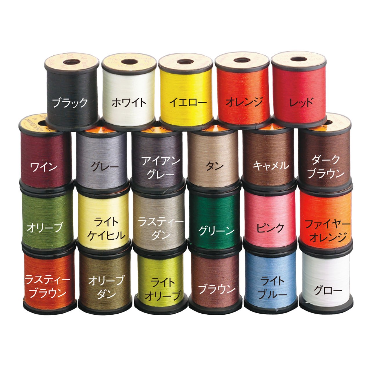 TIEMCO UNI thread wine spool closeup, smooth wraps for durable flies