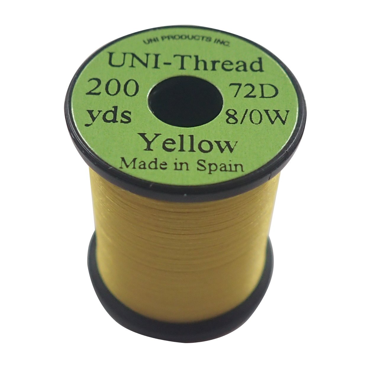 TIEMCO UNI Thread 8/0 yellow spool for durable dry fly tying