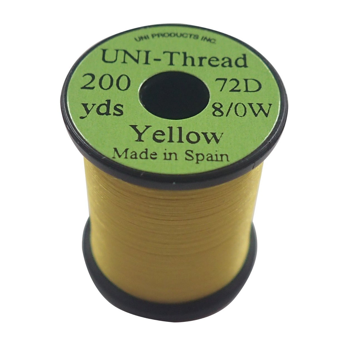 TIEMCO UNI Thread 8/0 yellow spool for durable dry fly tying