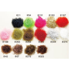 TIEMCO UV-polar-chenille olive shimmers to attract trout in sunny or dim water