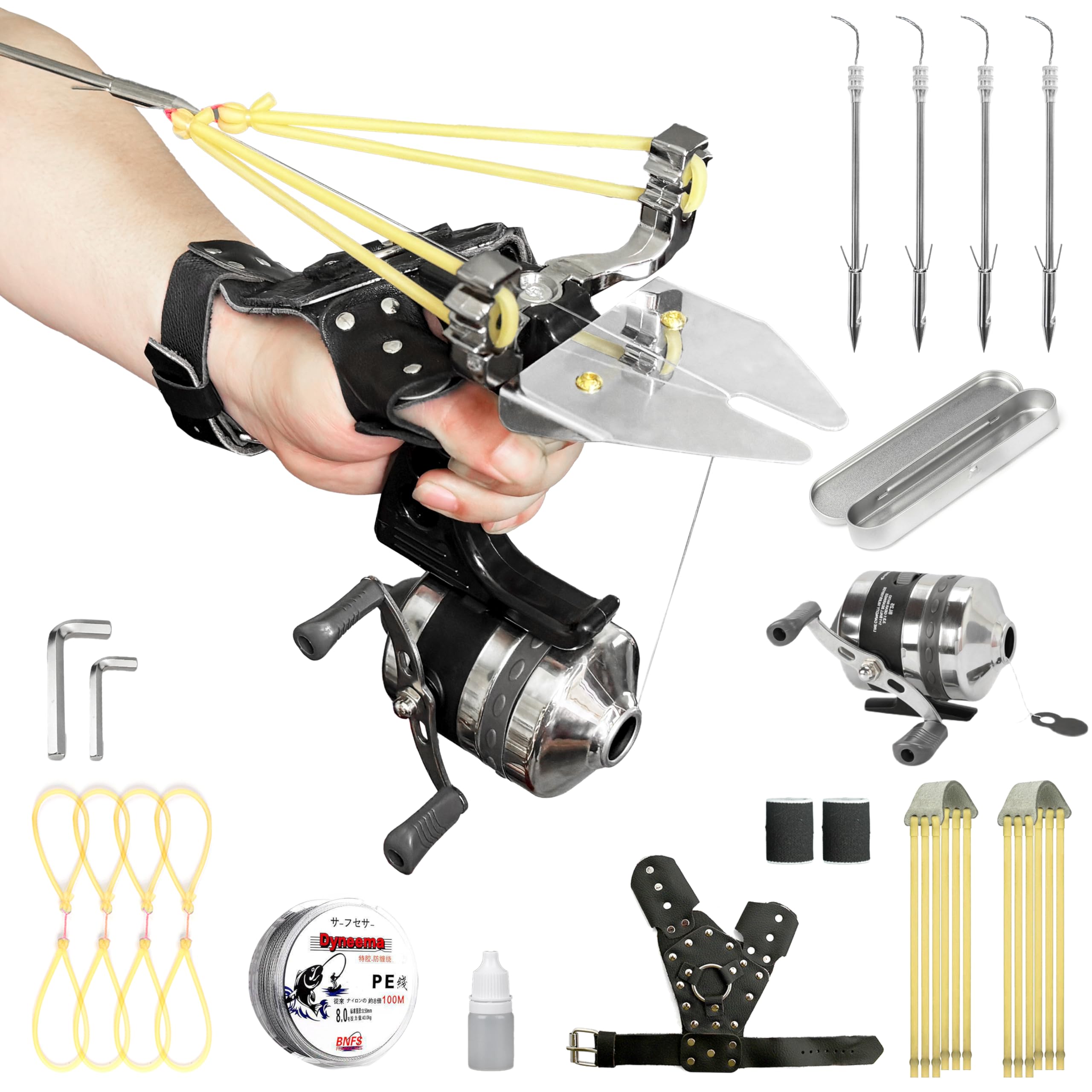 TIETHEKNOT fishing slingshot reel assembly for smooth casting and reliable fishing.