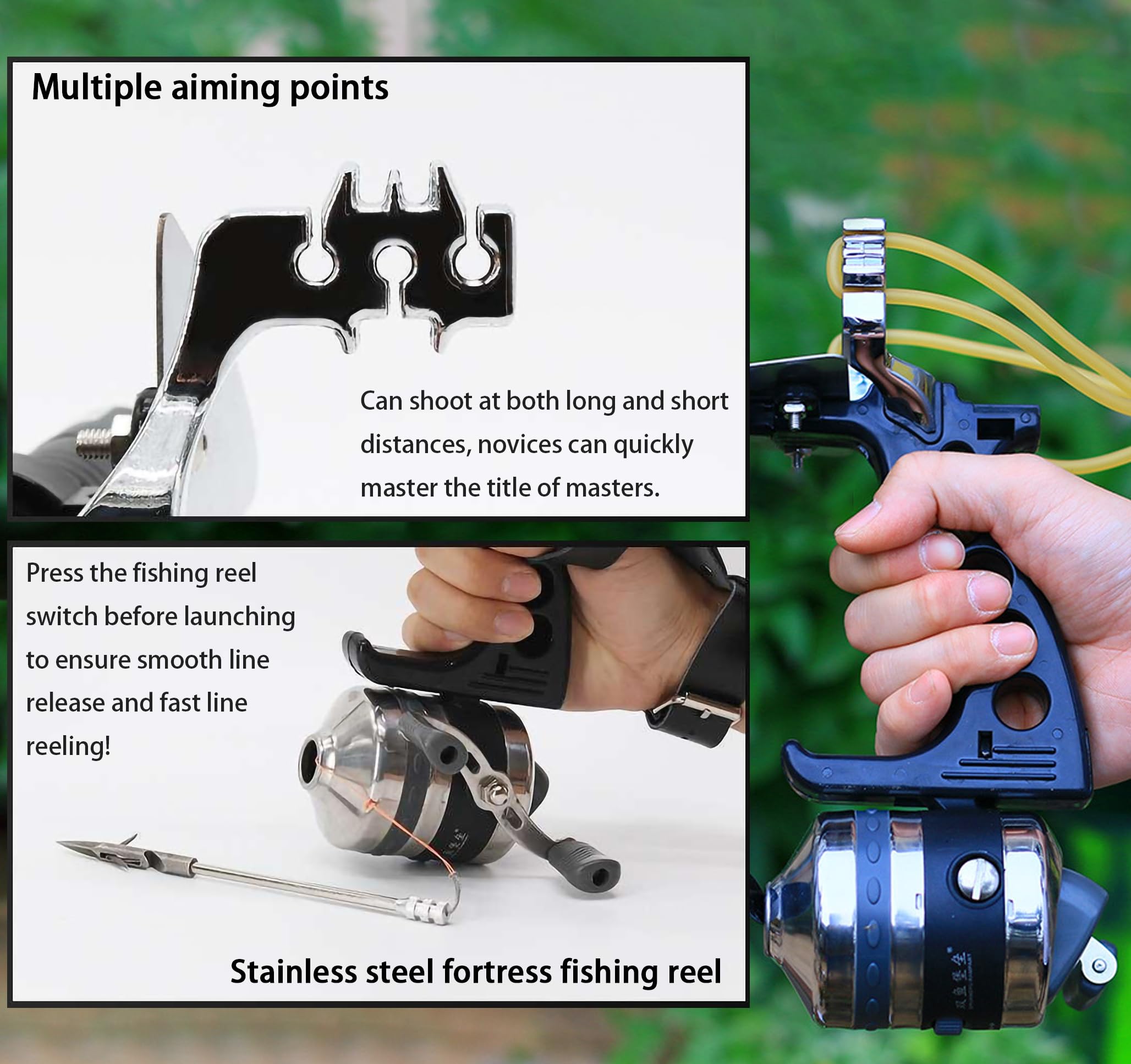 TIETHEKNOT slingshot gear ratio reel provides smooth casting and accurate shots.